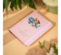 Shein 1 pieza Titular de pasaporte de viaje Paw Patrol Skye con 9 ranuras, material de PU, estampado de dibujos animados Paw Patrol Skye y diseño fijo, estu