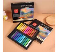 Shein 1 pieza Tiza pastel suave, 24 colores Suministros de arte, Lápices de carbón cuadrados profesionales, Adecuado para belleza y manicura, Juego de lápic