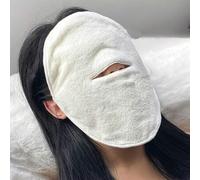 Shein 1 pieza Toalla de compresa caliente para mascarilla facial, toalla de vapor facial reutilizable para cuidado de la piel con calor y frío para decoraci