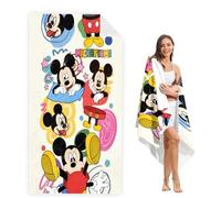 Shein 1 PIEZA Toalla de playa de microfibra de Disney Mickey - Suave, absorbente, de secado rápido para baño, natación, deportes, yoga, viajes y actividades
