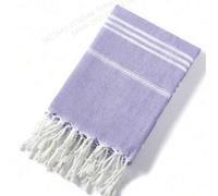 Shein 1 pieza Toalla de playa turca con borlas clásica, duradera y que no se encoge, disponible en múltiples tamaños, a prueba de , de secado rápido, ligera