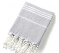 Shein 1 pieza Toalla de playa turca con borlas clásica y duradera, no se encoge, disponible en varios tamaños, a prueba de , de secado rápido, ligera, adecu