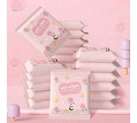 Shein 1 pieza Toallitas Húmedas Portátiles Mini Sin Perfume, Adecuadas para Limpieza de Manos, Oral y Higiene Personal