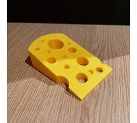 Shein 1 pieza Tope de puerta con forma de queso suizo - Plástico resistente - Tope de puerta amarillo con forma de queso linda - Amortiguador de para la par