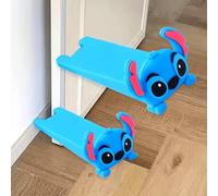Shein 1 pieza Tope de puerta de goma suave con diseño de Stitch de Disney - Diseño de dibujos animados lindo, tope de puerta a prueba de viento, barrera de