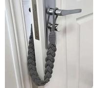 Shein 1 pieza Tope de puerta silencioso de cuerda vintage, Sujetadores de cortina de cuerda hechos a mano, Cuerda de almacenamiento de cortinas, Barrera de