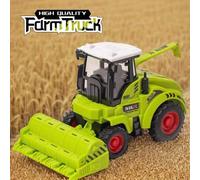 Shein 1 pieza Tractor de granja de inercia, modelo de coche de ingeniería agrícola, coche excavadora, juguete de coche para niños, regalo de regreso a la es