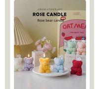 Shein 1 pieza Vela aromática de oso de rosa, empaquetada individualmente como regalo. Es un regalo que combina tanto la estética como la fragancia. Los el