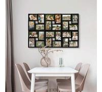 Shein 1 pieza Versión regular y mejorada, 58x85cm (24 marcos) Marco de fotos 4x6in, Marco de fotos de gran tamaño para colgar en la pared con forma de árbol