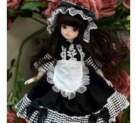 Shein 1 pieza Vestido de encaje floral hecho a mano de 30 cm para muñeca de hada del bosque, atuendo de muñeca BJD/SD, vestido de princesa para fiesta, cole