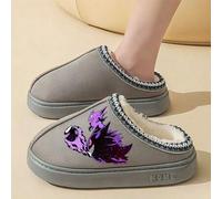Shein 1 pieza/Zapatillas de Pokémon Pantuflas de dibujos animados adecuadas para otoño e invierno, cómodas y gruesas para el hogar, dormitorio, estilo de in