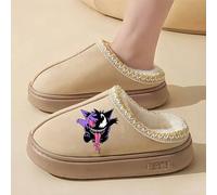 Shein 1 pieza/Zapatillas de Pokémon, pantuflas de dibujos animados adecuadas para otoño e invierno, cómodas y gruesas para el hogar, dormitorio, estilo de i