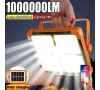 Shein 1 pieza5050-1200mAh Linterna solar de emergencia recargable por USB con iluminación LED súper brillante para exteriores, adecuada para acampar/mercado