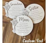 Shein 1 Placa conmemorativa de madera colgante, de moda, casual, simple y elegante, personalizada, única, regalo ideal para él, novio, familia, amigo, cumpl