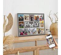 Shein 1 Póster collage de fotos personalizado con caligrafía y pintura, pintura mural personalizada, sube tus fotos familiares/pareja/música/padres/jóvenes,