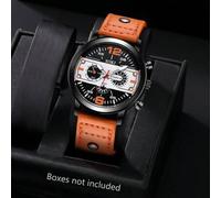 Shein 1 reloj de hombre, correa de cuero genuino casual, pantalla de fecha digital, reloj de pulsera de cuarzo, reloj de hombre de moda, estilo deportivo mi