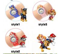 Shein 1 Reloj impermeable de Patrulla Canina, reloj con anillo lindo, reloj de dibujos animados, regalo de cumpleaños para amigos y compañeros de clase, núm