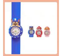 Shein 1 Reloj impermeable de Patrulla Canina, reloj con anillo lindo, reloj de dibujos animados, regalo de cumpleaños para amigos y compañeros de clase, núm