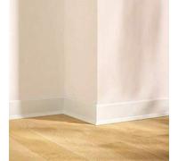 Shein 1 rollo de 10 cm de ancho de zócalo autoadhesivo de PVC, zócalo blanco para recortar paredes para decoración del hogar en la sala de estar