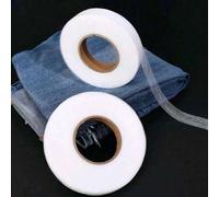 Shein 1 rollo de 60M de cinta de dobladillo termoadhesiva, entretela fusible de doble cara, web de unión por calor para tela, sin tela no tejida con adhesiv