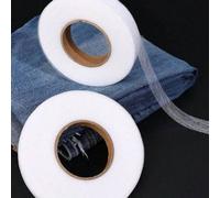 Shein 1 Rollo de 60M de cinta termoadhesiva de planchar resistente, lavable, con doble cara, entretela fusible, para unir tejidos con calor, sin tejido no t
