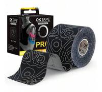 Shein 1 rollo de cinta kinesiológica sin cortar, cinta k adhesiva y resistente al agua para el soporte muscular, cinta cinética versátil, 2" x 16.4'-Negro A
