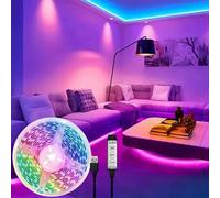 Shein 1 rollo de luces LED, adecuado para decoración del hogar, decoración de fiestas, uso en dormitorios, RGB, disponible en 100 pies/65 pies/50 pies/32,8