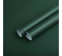 Shein 1 rollo de papel tapiz autoadhesivo de color verde oscuro mate, de unicolor, de vinilo, para pelar y pegar, adecuado para cubrir paredes en dormitorio