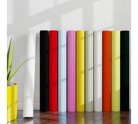 Shein 1 rollo de papel tapiz autoadhesivo de unicolor grueso y mate en blanco, negro, rojo, amarillo, rosa, azul, verde y beige, de estilo moderno y sencill