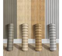 Shein 1 rollo de papel tapiz decorativo de tablón de madera marrón, panel de madera autoadhesivo para sala de estar, gabinete, tamaño: 40*300cm/15.7x118in y