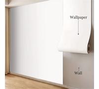 Shein 1 rollo de papel tapiz minimalista de unicolor, superficie mate, papel contact adhesivo y removible para decorar la mesa, el gabinete, el armario, la