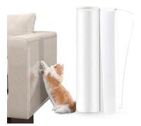 Shein 1 rollo de protector de sofá transparente grueso - Resistente a arañazos de gato y al agua, fácil de pelar y cortar, película autoadhesiva sin residuo