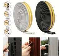 Shein 1 Rollo De Tira De Sellado De Espuma De Caucho Epm Tipo Dado Marrón, De 5 M/10 M De Largo, Autoadhesivo, Para Marcos De Puertas, Marcos De Ventanas, A