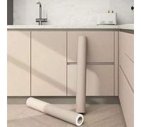 Shein 1 rollo de vinilo autoadhesivo mate para gabinetes de cocina, papel tapiz autoadhesivo a prueba de agua con textura de unicolor, instalación DIY, deco