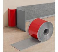 Shein 1 rollo de zócalo decorativo de vinilo para pared, zócalo decorativo autoadhesivo, tira decorativa autoadhesiva flexible, diseño de textura de grano d