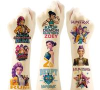 Shein 1 Set/20 Piezas Pegatinas de tatuaje de 5x5cm de la "Caza de brujas" K-POP, 100 pegatinas de tatuaje de dibujos animados, pegatinas de transferencia d