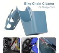 Shein 1 Set Caja de herramientas para almacenamiento de manchas de aceite de bicicleta, Limpiador de cadena, Lubricante de cadena, Herramientas anti-salpica