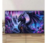 Shein 1 set de 30x50 cm o 40x70 cm Pintura de diamantes 5D del mundo fantástico, mosaico de diamantes completo de animales dragón, nueva llegada de arte de