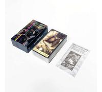 Shein 1 Set de Cartas del Tarot de Shadowland, con folleto de instrucciones en inglés, 78 cartas portátiles, entretenimiento para fiestas al aire libre, adi