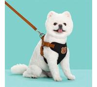 Shein 1 Set de Correa para Mascotas de Poliéster Transpirable y Cómoda con Lindo Patrón de Oso de Peluche, Adecuada para Pasear Perros Pequeños de Oso de Pe