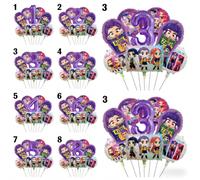 Shein 1 Set de Globos Numéricos 1-9 Incluyendo Tema de Cazador de Brujas Púrpura Claro, Set de Gremio de Cazadores de Brujas, Tela de Fondo Adecuada para Fi
