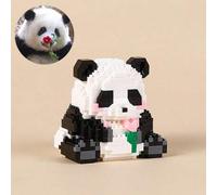 Shein 1 Set de Juguete de Bloques de Construcción con Forma de Panda Adorable, Rompecabezas DIY para Decoración de Escritorio, Regalo, Bloques de Construcci