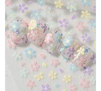 Shein 1 Set de Pegatinas de Arte de Uñas con Tema Floral de Primavera y Verano, Incluye Varias Flores en Floración, Margaritas y Patrones Florales con Ramas