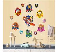 Shein 1 Set de Pegatinas de pared 3D de Paw Patrol para decoración del hogar, sala de estar, DIY, pegatinas de PVC, regalos de fiesta y cumpleaños, pegatina