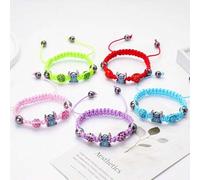 Shein 1 Set de piezas, pulsera de cuerda DIY de Disney Lilu y Stitch, adecuada para uso diario, regalo ideal para amigos y amigas
