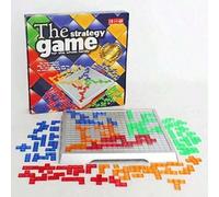 Shein 1 set del juego de mesa de rompecabezas intelectual Blokus, versión en inglés, juego de fiesta para familia, para 2 jugadores/4 jugadores