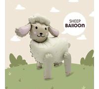 Shein 1 set Globo en forma de oveja 3D, Ensamblaje 3D DIY, Adecuado para decoración de fiestas con tema de animales, tema de granja, regalo divertido, decor