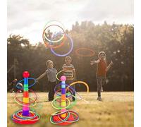 Shein 1 Set Juego apilable para niños con arco iris y lazo para lanzar, enfocado en interacción entre padres e hijos y desarrollo cerebral (color al azar)