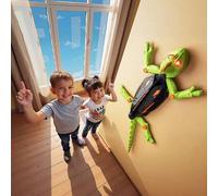 Shein 1 Set Juguete de Camaleón de Pared con Control Remoto a Color para Niños, Lagarto Reptil Realista que Trepa, Juguete de Lagarto con Control Remoto Rec