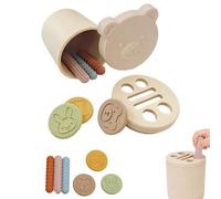 Shein 1 Set Juguete Montessori para Bebé y Niño Pequeño Clasificador de Colores Sensorial para Dedos, Aprendizaje para Bebé, Desarrollo de Habilidades Motor